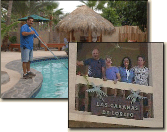 Les and Linda Clark, Richard and Jill Jackson, and Francisco (our pool guy)